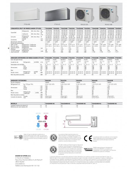 AIRE ACONDICIONADO DAIKIN STYLISH TXA35