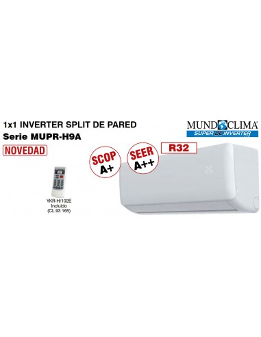 Aire Acondicionado MundoClima MUPR-12-H9A