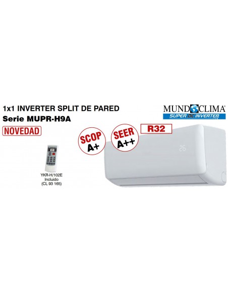 Aire Acondicionado MundoClima MUPR-12-H9A
