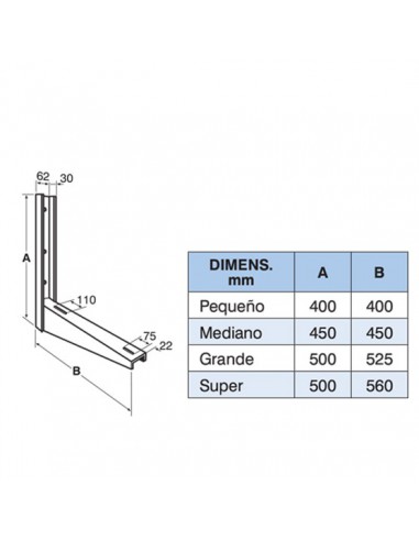 Soporte tipo Escuadra - Mediano 450x450