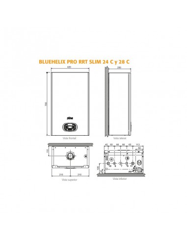 CALDERA FERROLI BLUEHELIX PRO RRT SLIM 32C
