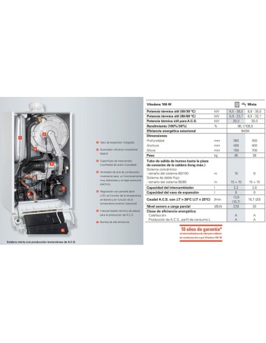CALDERA VIESSMANN VITODENS 100W 35KW