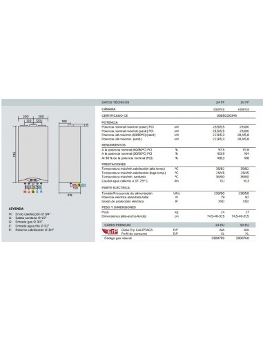 CALDERA ARISTON CARES PREMIUM 30FF