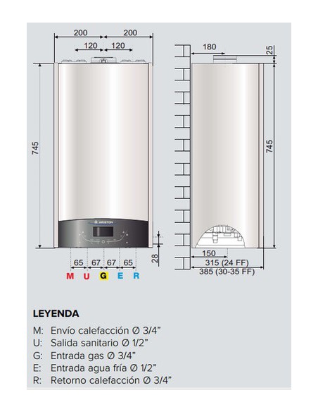CALDERA ARISTON GENUS ONE NET 24FF
