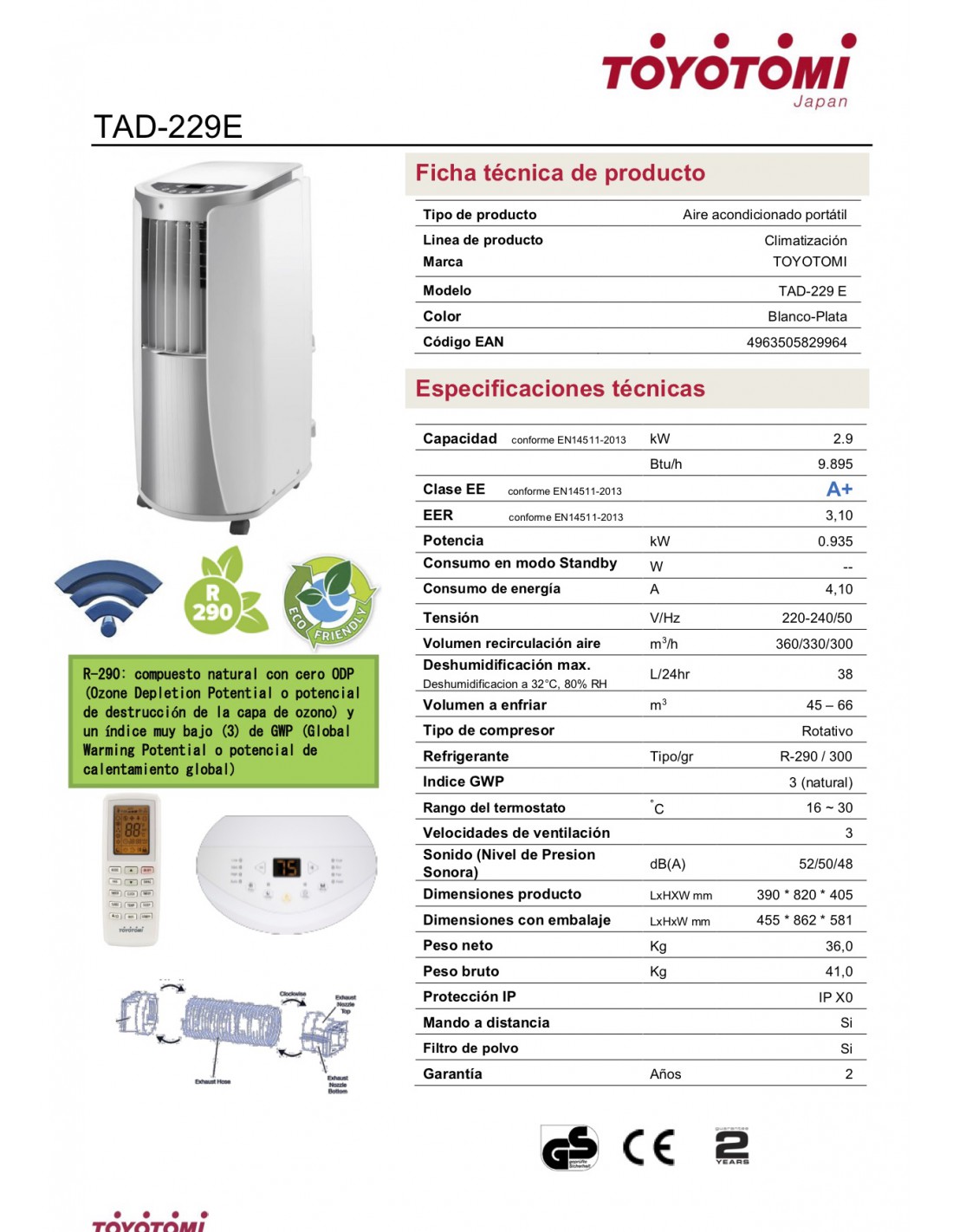 Prematuro estimular hostilidad Comprar AIRE ACONDICIONADO PORTATIL TOYOTOMI TAD-229E con WiFi | Ah... Prematuro estimular hostilidad Comprar AIRE ACONDICIONADO PORTATIL TOYOTOMI TAD-229E con WiFi | Ah...