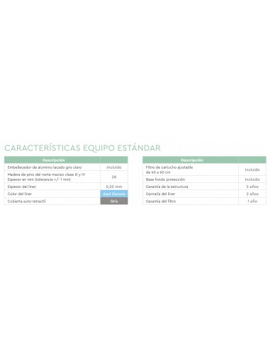 Piscina de madera 2x2 Pistoche