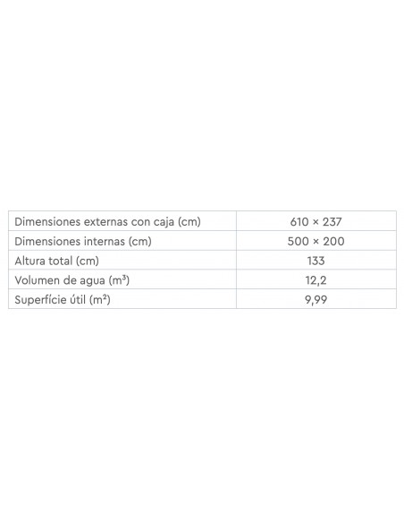Piscina de madera Pool'n Box 5 x 2