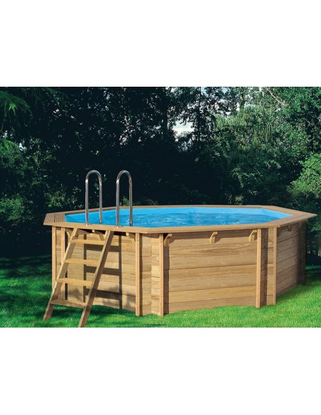 Piscina de madera Tropic Octo 414
