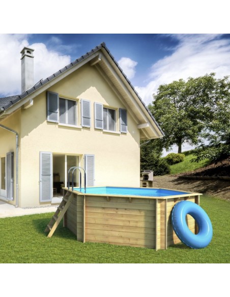 Piscina de madera Tropic Octo 414