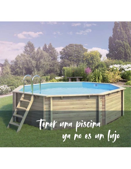 Piscina de madera Tropic Octo 414