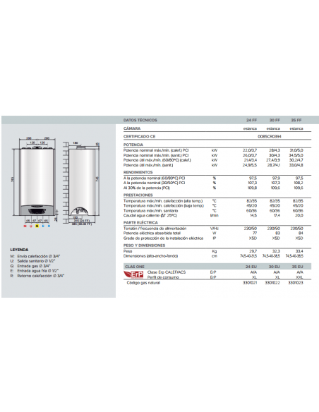 CALDERA ARISTON CARES S 24