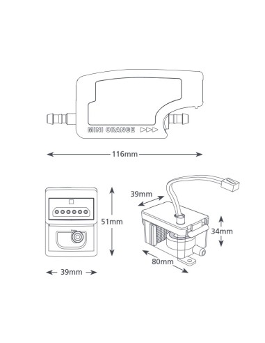 BOMBA DE CONDENSADOS ASPEN MINI ORANGE