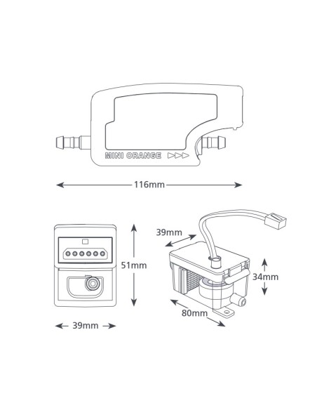 BOMBA DE CONDENSADOS ASPEN MINI ORANGE