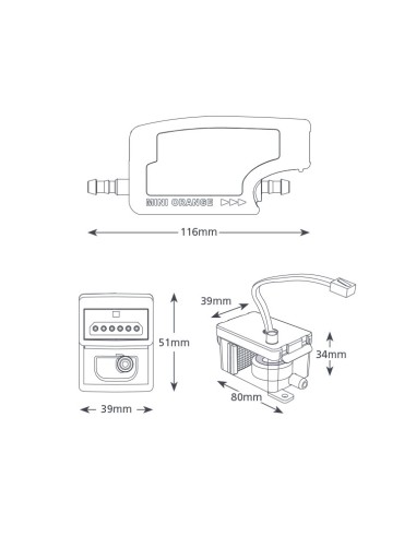 BOMBA DE CONDENSADOS ASPEN MINI ORANGE Silent+