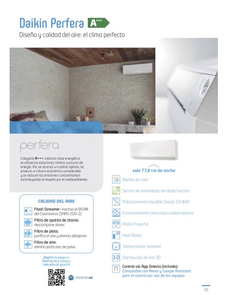AIRE ACONDICIONADO DAIKIN PERFERA TXM42R