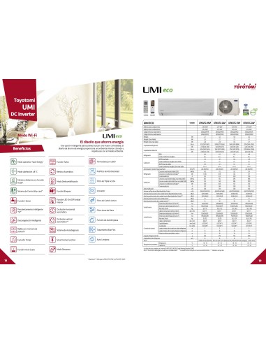 AIRE ACONDICIONADO TOYOTOMI UMIeco UTN/UTG-17AP