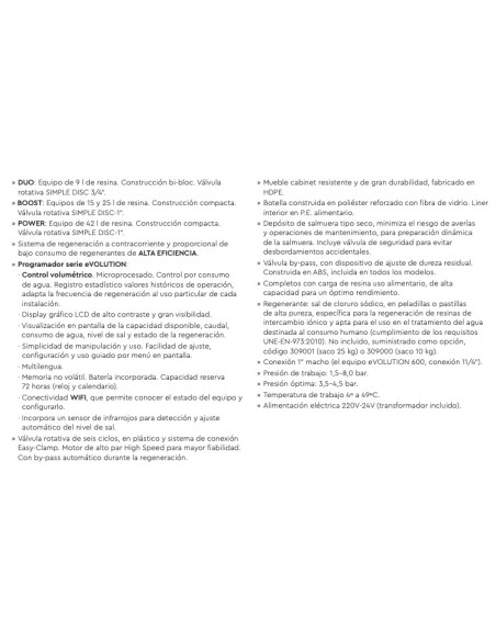 DESCALCIFICADOR ATH ecoWATER eVOLUTION 600 Power