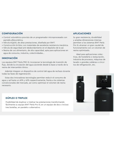 DESCALCIFICADOR ATH BWT Perla Pro XL250