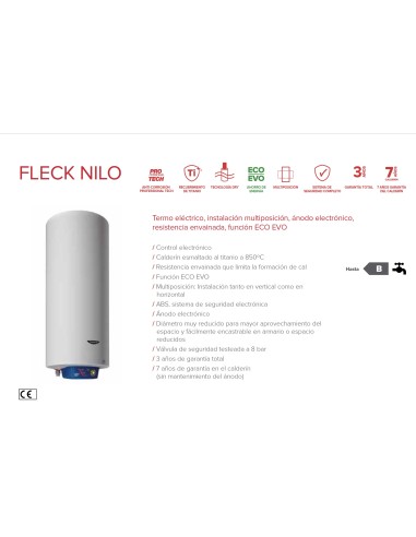 TERMO ELÉCTRICO ARISTON FLECK NILO 100 LITROS