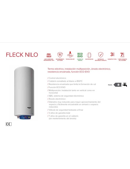 TERMO ELÉCTRICO ARISTON FLECK NILO 100 LITROS