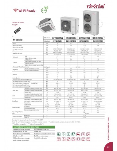 AIRE ACONDICIONADO TOYOTOMI CASSETTE...