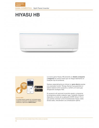 AIRE ACONDICIONADO HIYASU ASE 12 KI-HB